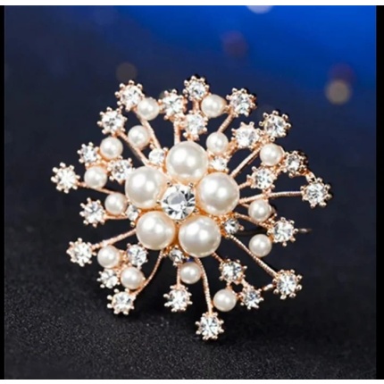 White small pearl Brooches